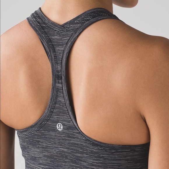 Lululemon Cool Racerback II Wee Are From Space Deep Coal Battleship Size 4 - Picture 9 of 10